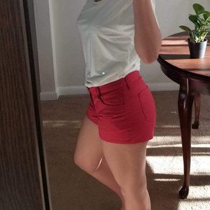 Red short shorts